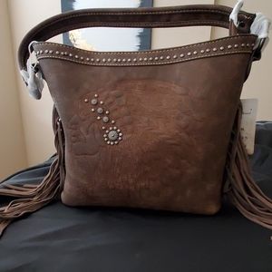 Montana West Conceal Carry Fringe Purse